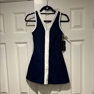 Navy and White Tennis Dress A&F